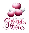 GrandmotherÃ¢â¬â¢s day in French : FÃÂªte des Grands-MÃÂ¨res Royalty Free Stock Photo